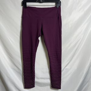 Nimble activewear women's Size US 6/ Small purple Leggings  Pants star pattern